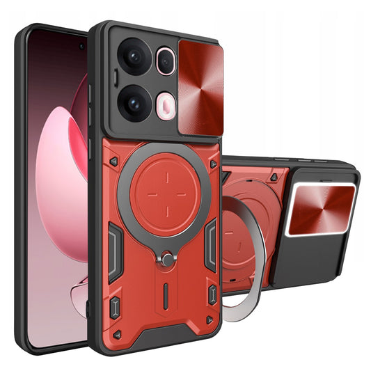 Coque pour Oppo Reno13 Pro, Techsuit, CamGuard Pro, Rouge