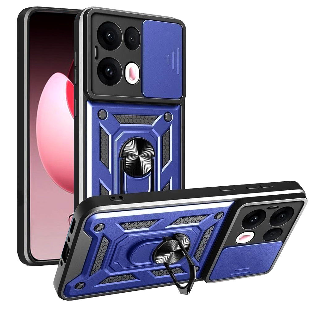 Coque pour Oppo Reno13 Pro, Techsuit, CamShield, Bleue