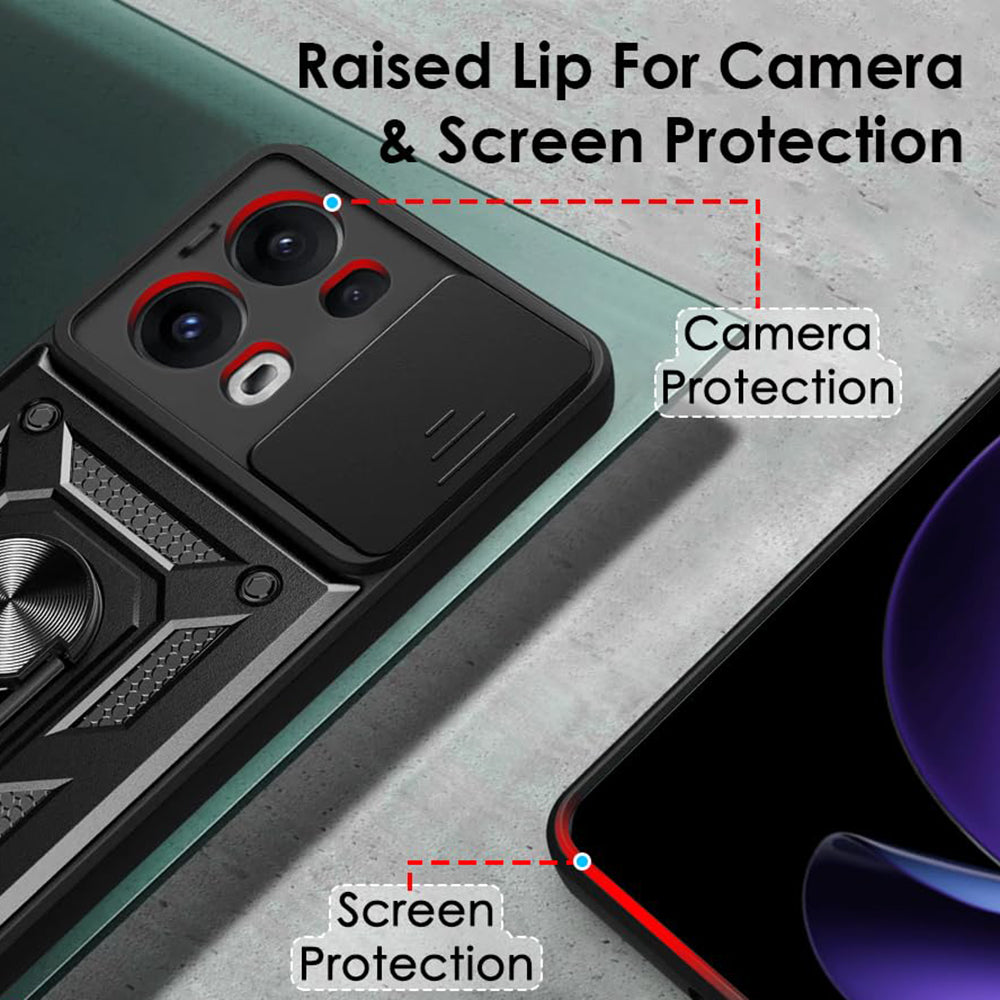 Hülle für Oppo Reno13 Pro, Techsuit, CamShield, Grün