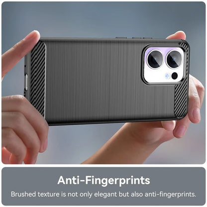 Coque pour Oppo Reno13 Pro, Techsuit, Carbone, Noire