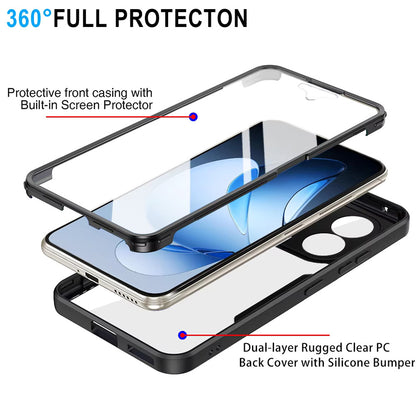 Custodia per Oppo Reno13 Pro, Techsuit, ColorVerse 360, Blu
