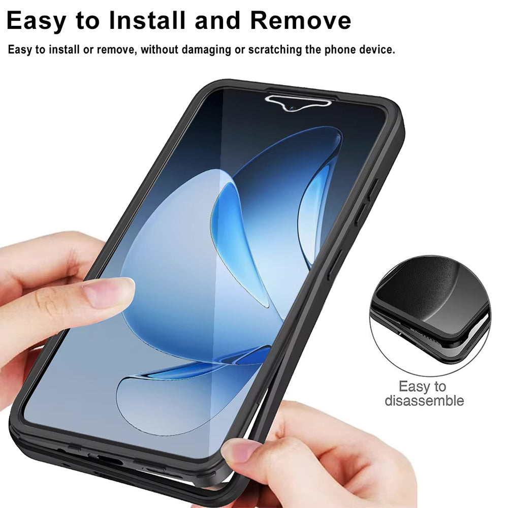 Custodia per Oppo Reno13 Pro, Techsuit, ColorVerse 360, Blu