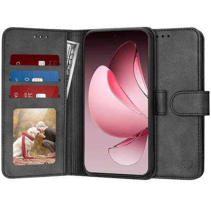 Coque pour Oppo Reno13 Pro, Techsuit, Diary Book, Noire