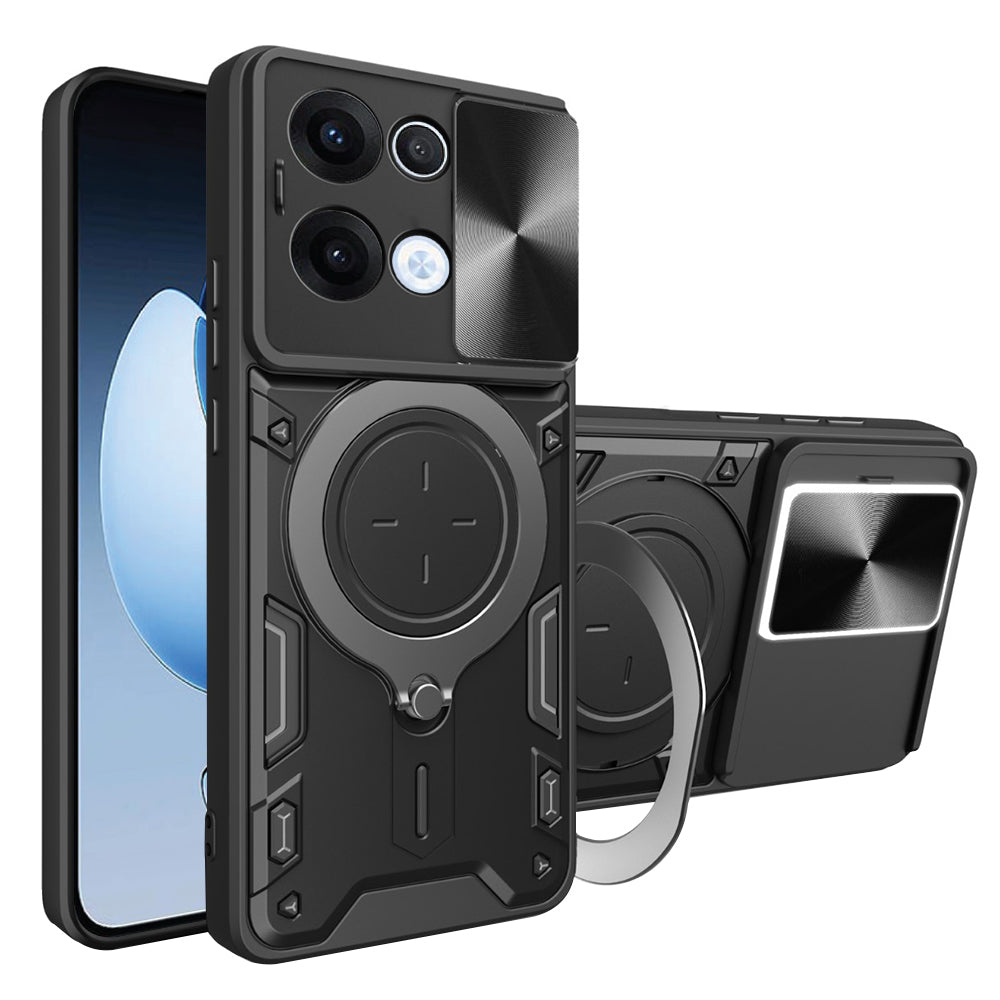 Custodia per Oppo Reno13, Techsuit, CamGuard Pro, Nera