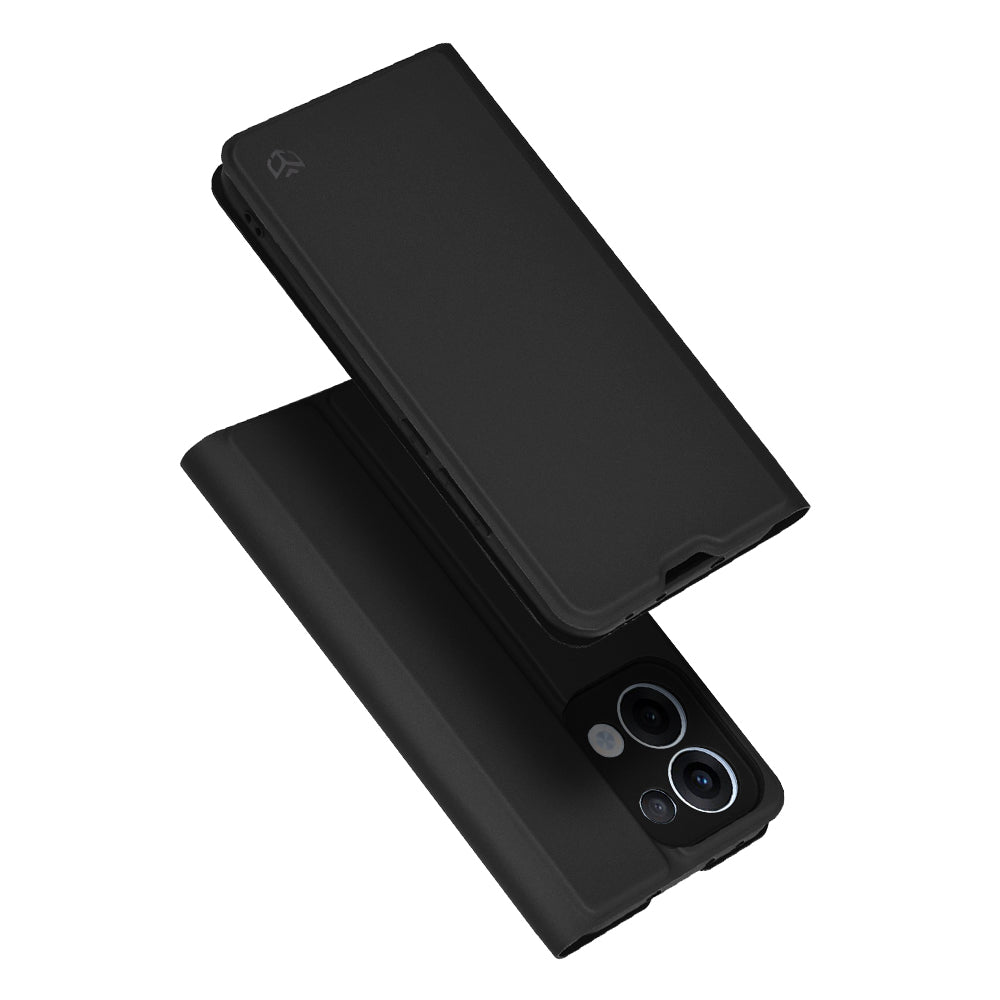 Hülle für Oppo Reno13, Techsuit, Magskin Book, Schwarz