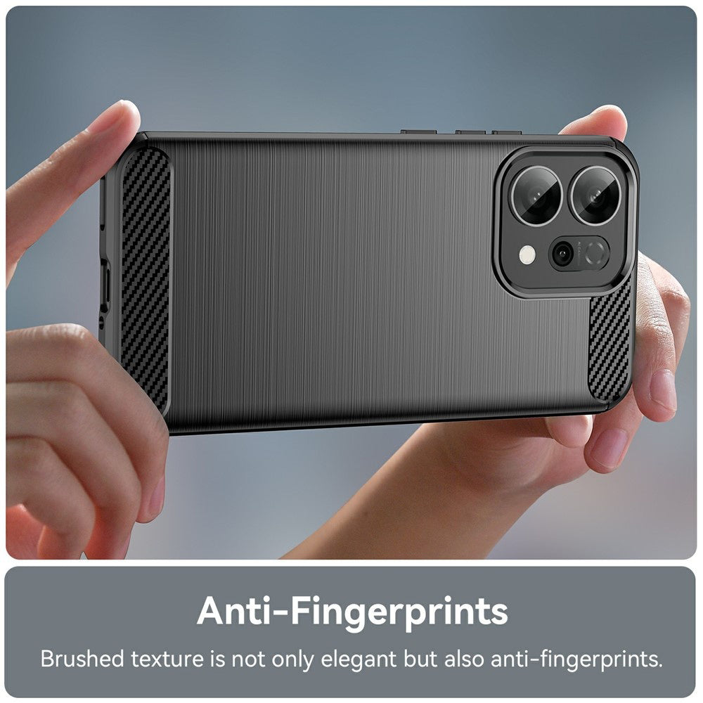 Custodia per Oppo Reno14 F, Techsuit, Carbonio, Nera