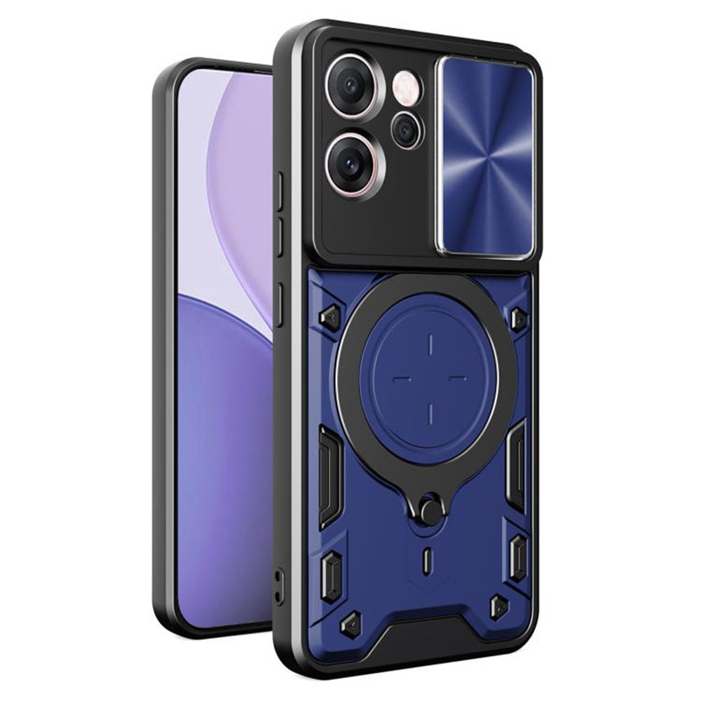 Custodia per Oppo Reno14 FS 5G / Reno14 F, Techsuit, CamGuard Pro, Blu