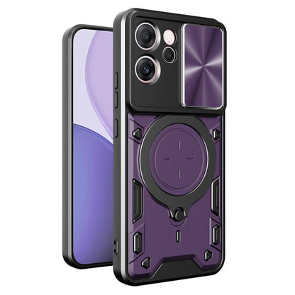 Custodia per Oppo Reno14 FS 5G / Reno14 F, Techsuit, CamGuard Pro, Viola