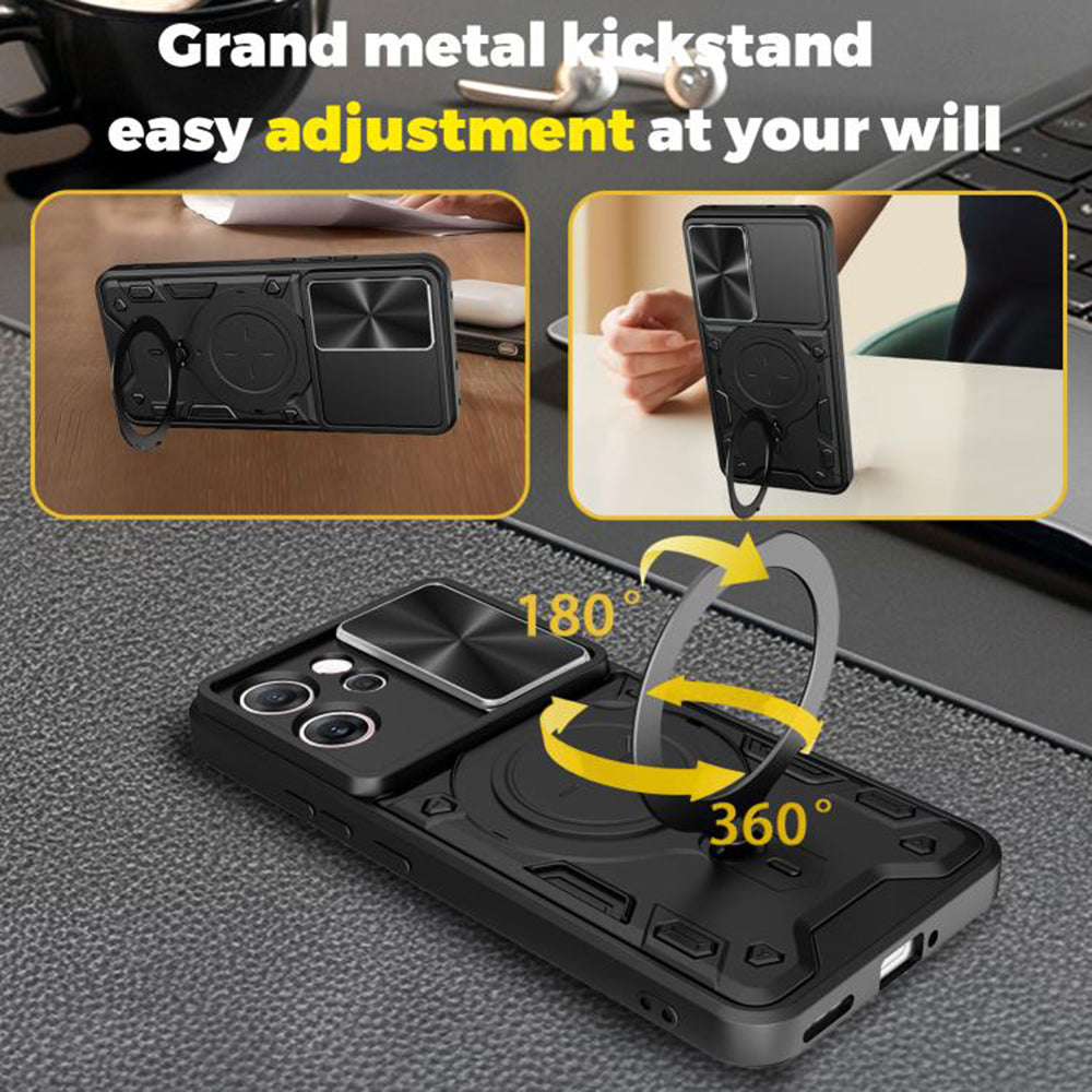 Custodia per Oppo Reno14 FS 5G / Reno14 F, Techsuit, CamGuard Pro, Viola