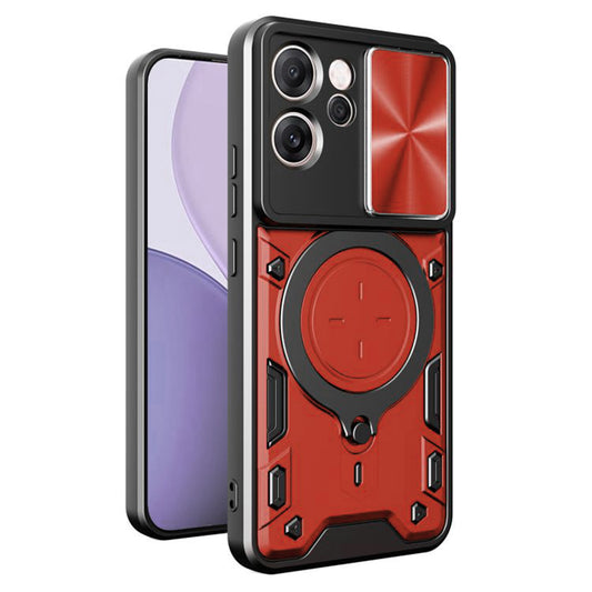 Custodia per Oppo Reno14 FS 5G / Reno14 F, Techsuit, CamGuard Pro, Rossa