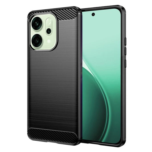 Coque pour Oppo Reno14, Techsuit, Carbone, Noire