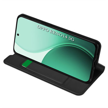 Étui pour Oppo Reno14, Techsuit, Magskin Book, Noir