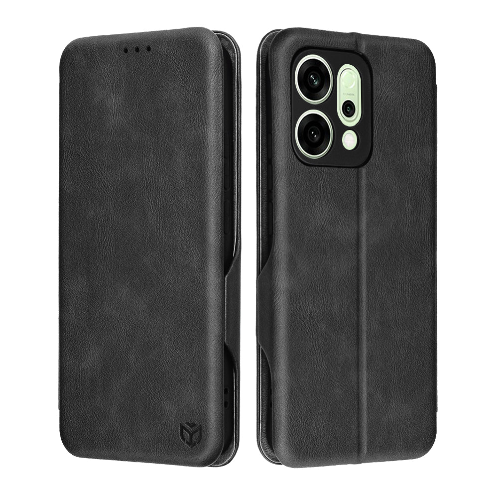 Custodia per Oppo Reno14, Techsuit, Safe Wallet Plus, Nera