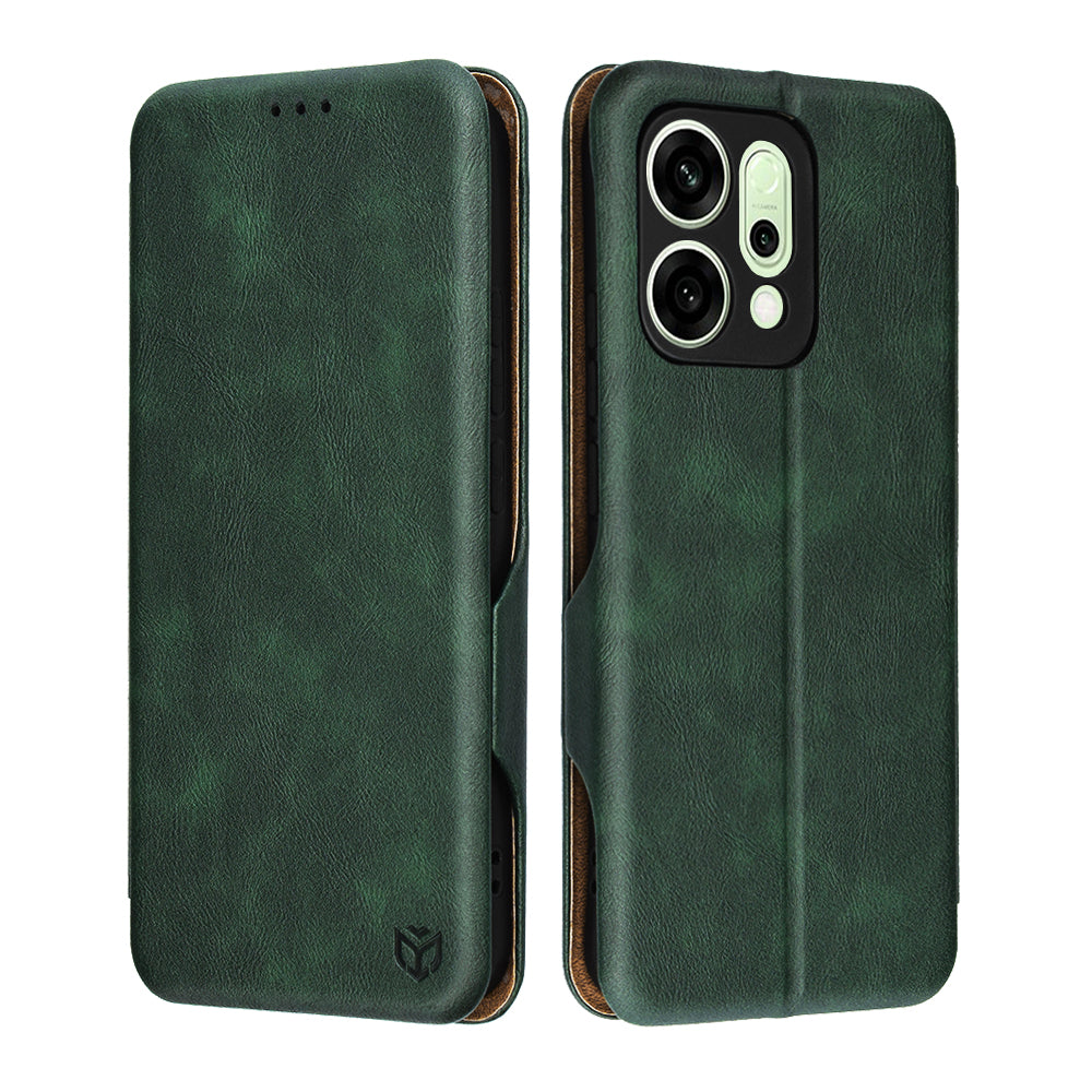 Custodia per Oppo Reno14, Techsuit, Safe Wallet Plus, Verde