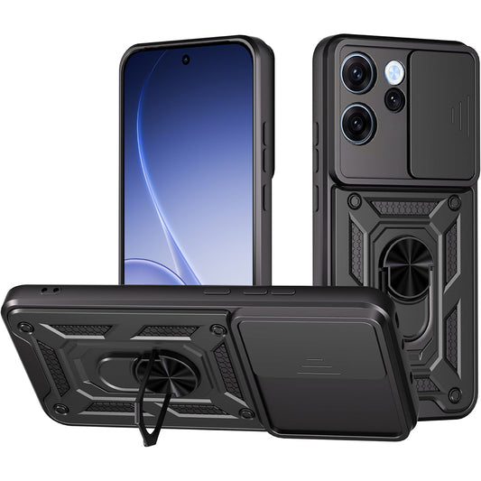 Hülle für Oppo Reno15 FS / Reno15 F, Techsuit, CamShield, Schwarz