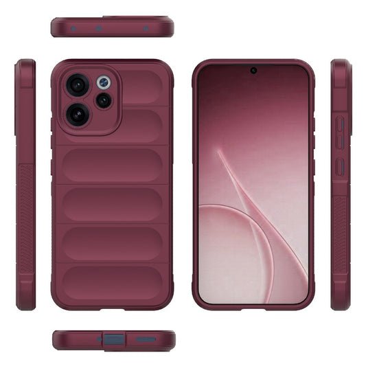 Hülle für Oppo Reno15 FS / Reno15 F, Techsuit, Magic Shield, Weinrot
