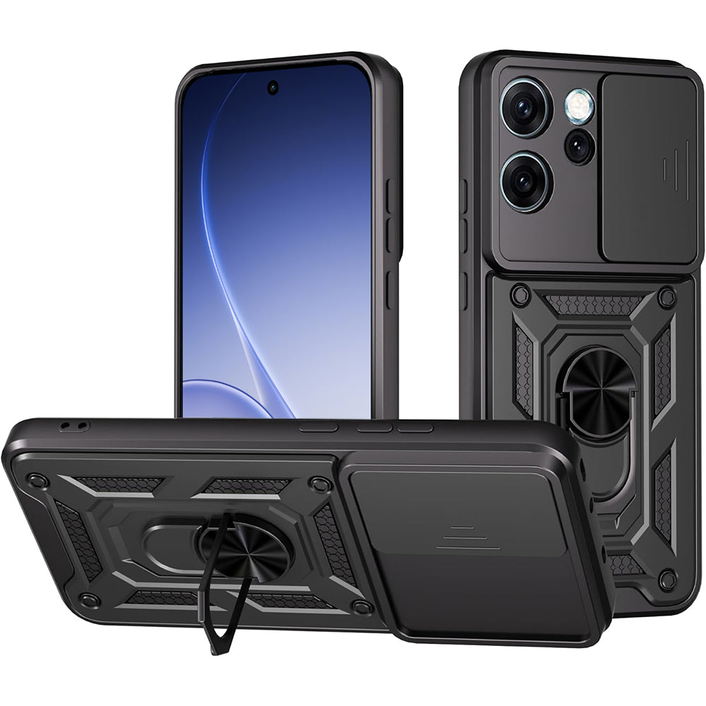 Hülle für Oppo Reno15 Pro, Techsuit, CamShield, Schwarz
