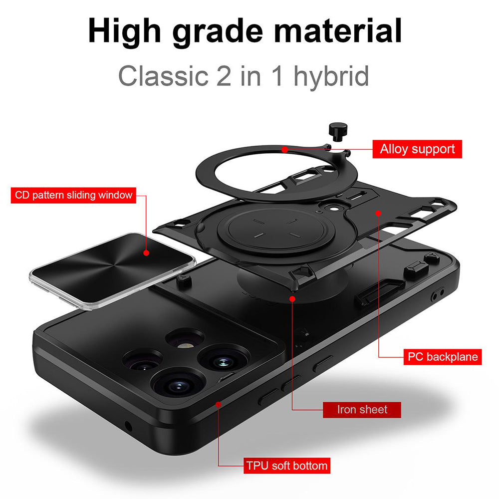 Hülle für Oppo Reno16 F / Reno16 FS, Techsuit, CamGuard Pro, Lila