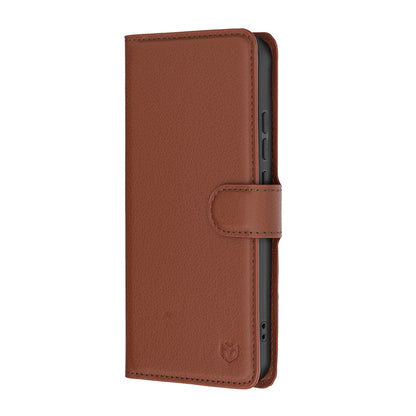 Custodia per Oppo Reno16 F / Reno16 FS, Techsuit, Leather Folio, Marrone