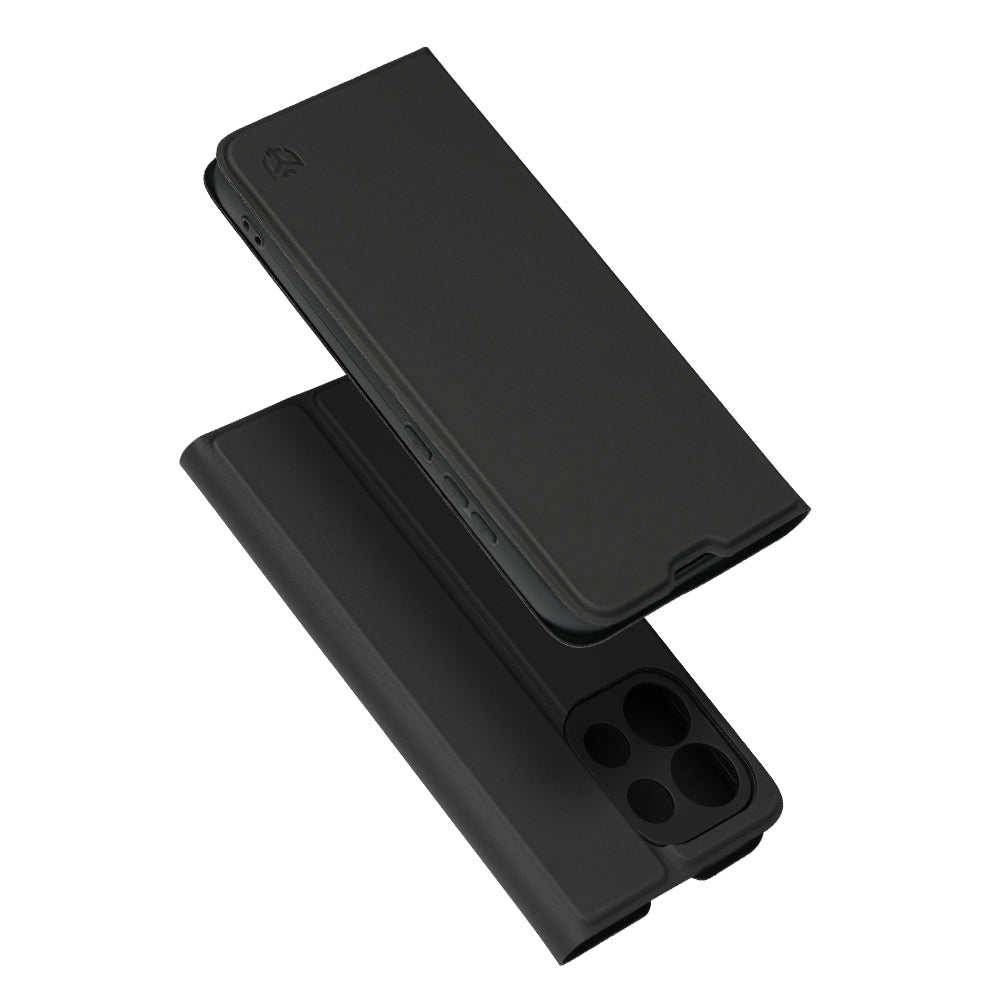 Hülle für Oppo Reno16 Pro, Techsuit, Magskin Book, Schwarz