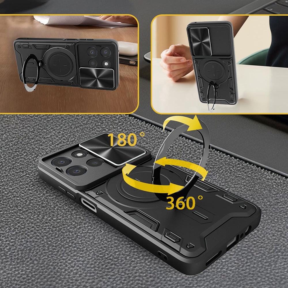 Custodia per Oppo Reno16 / Reno16 Pro, Techsuit, CamGuard Pro, Nera