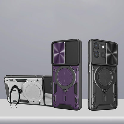 Coque pour Oppo Reno16 / Reno16 Pro, Techsuit, CamGuard Pro, Rose Doré