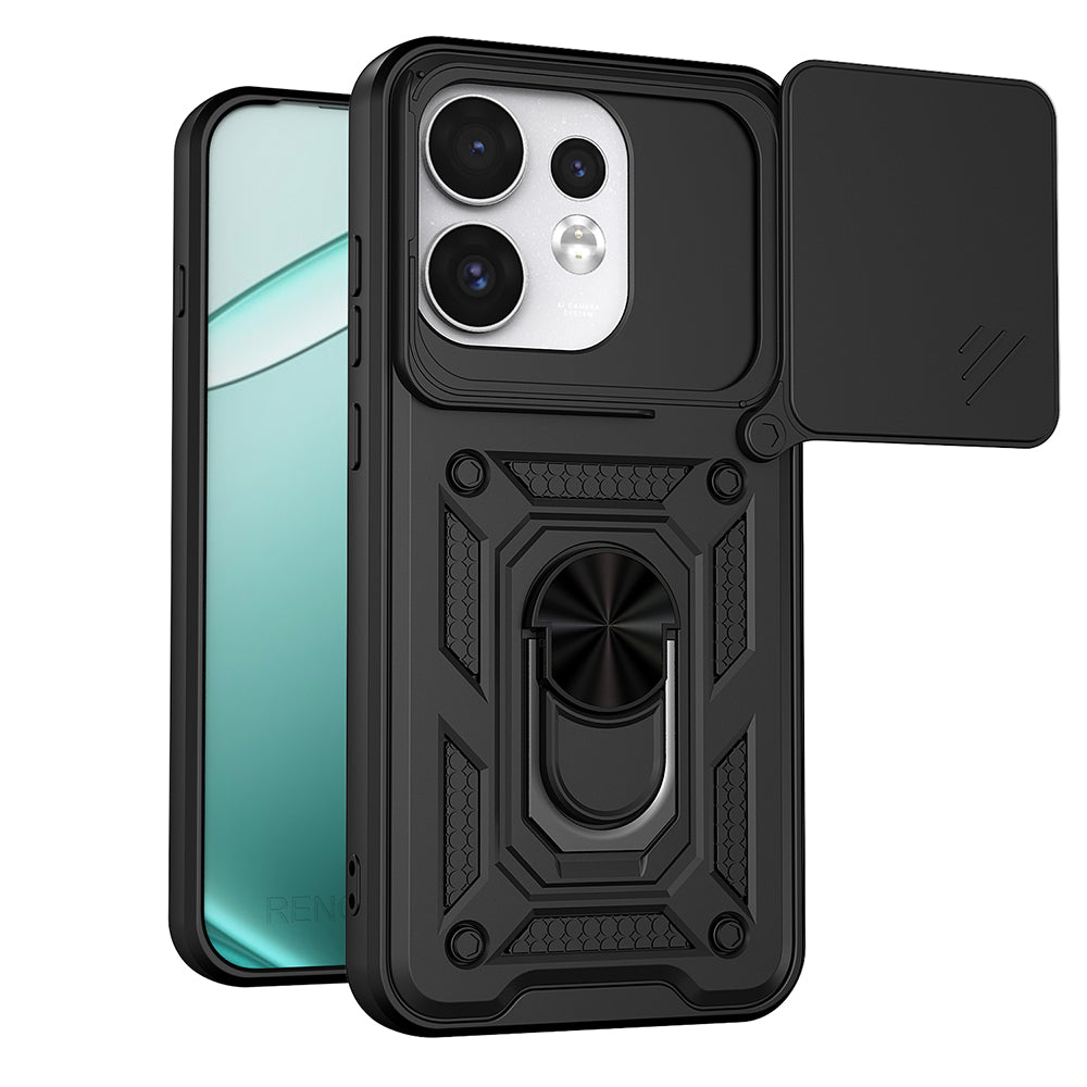 Coque pour Oppo Reno16 / Reno16 Pro, Techsuit, CamShield, Noire