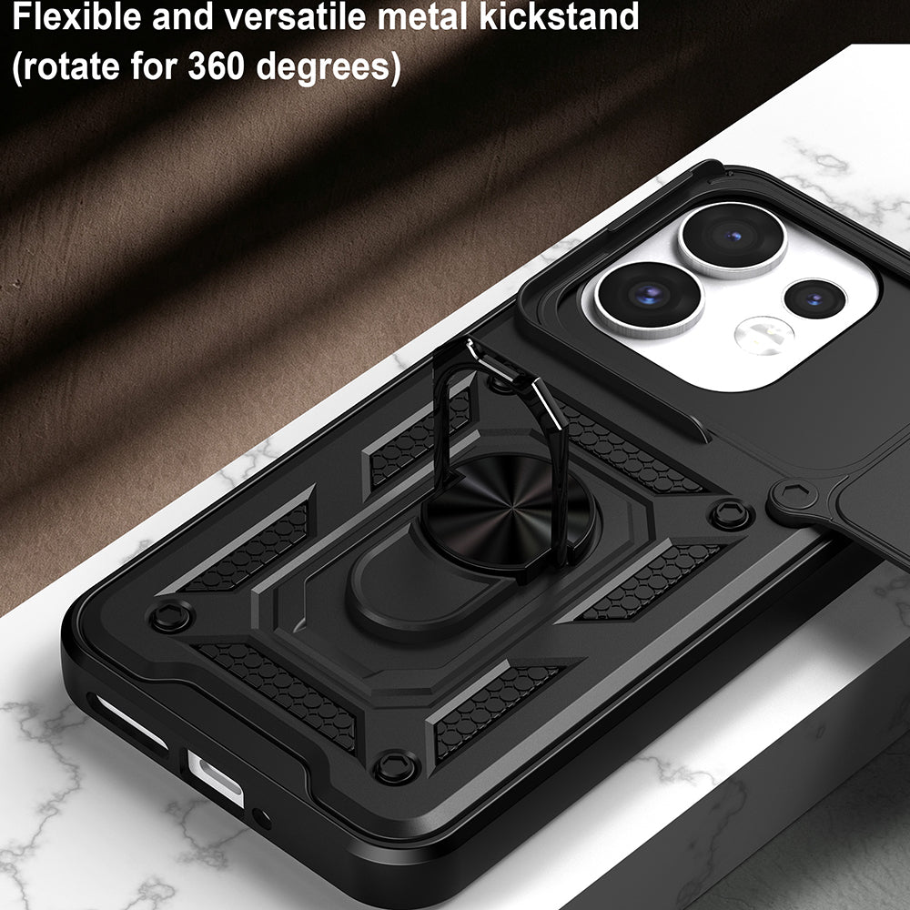 Coque pour Oppo Reno16 / Reno16 Pro, Techsuit, CamShield, Noire