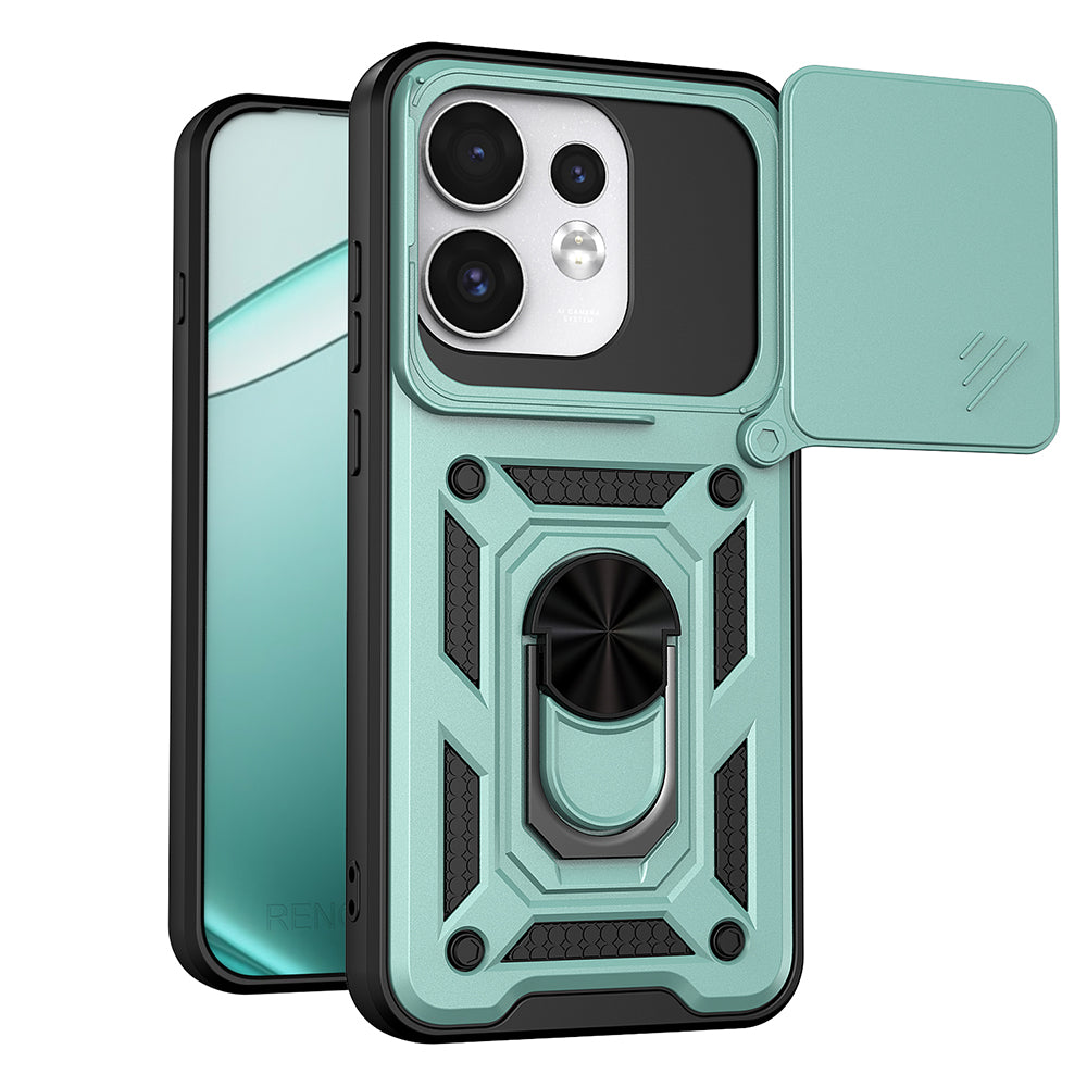 Hülle für Oppo Reno16 / Reno16 Pro, Techsuit, CamShield, Grün