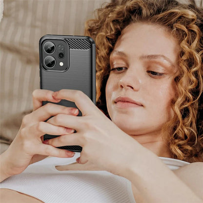 Coque pour Oppo Reno16 / Reno16 Pro, Techsuit, Carbone, Noire
