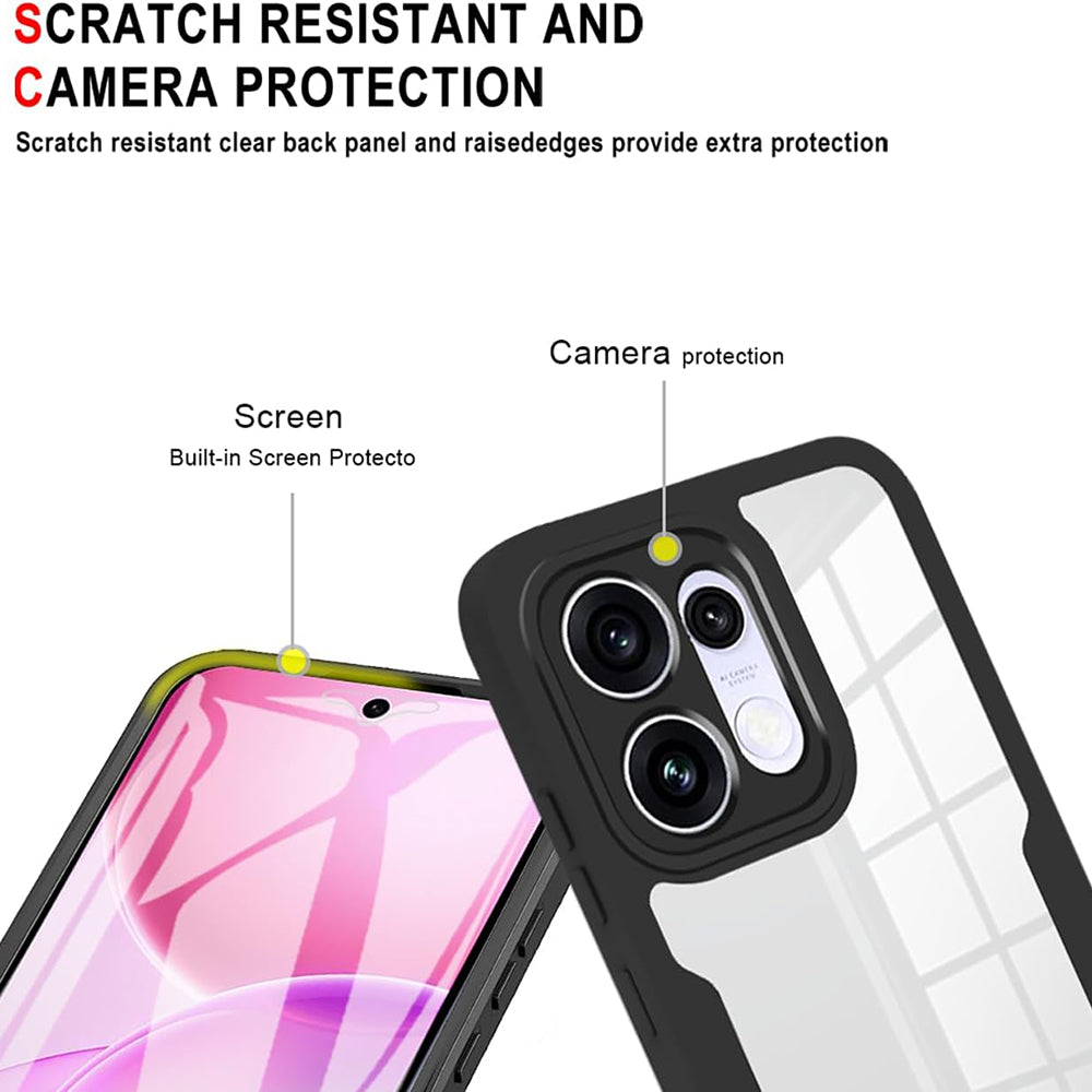 Custodia per Oppo Reno16 / Reno16 Pro, Techsuit, ColorVerse 360, Nera