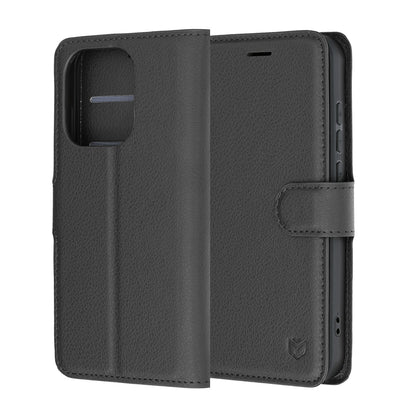 Custodia per Oppo Reno16 / Reno16 Pro, Techsuit, Leather Folio, Nera