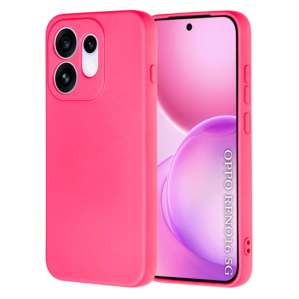 Custodia per Oppo Reno16, Techsuit, SoftFlex, Rosa Scuro
