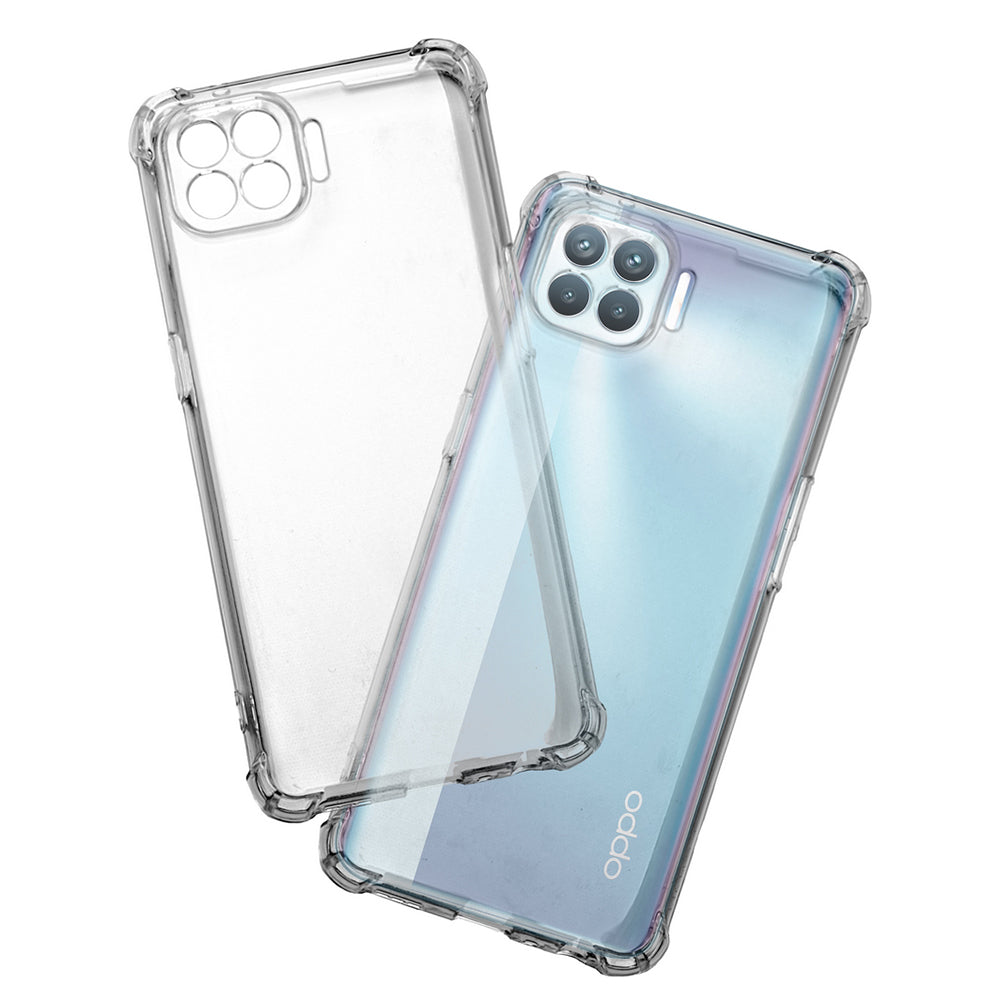 Custodia per Oppo Reno4 Lite, Techsuit, Shockproof Clear, Trasparente