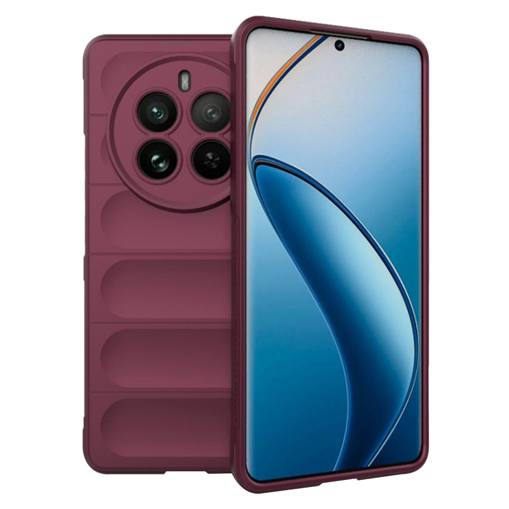 Coque pour Realme 12 Pro / 12 Pro+, Techsuit, Magic Shield, Bordeaux