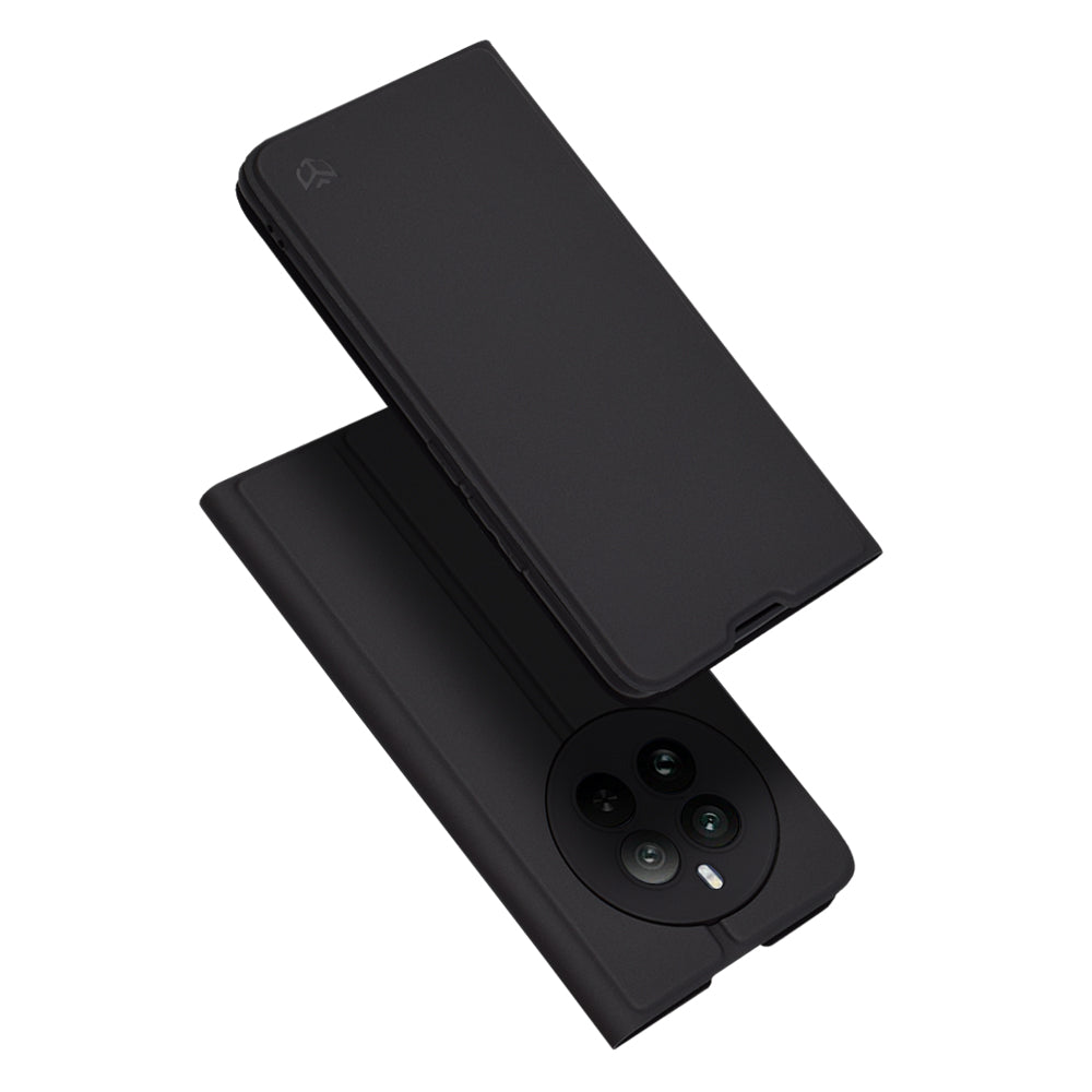 Hülle für Realme 12 Pro / 12 Pro+, Techsuit, Magskin Book, Schwarz