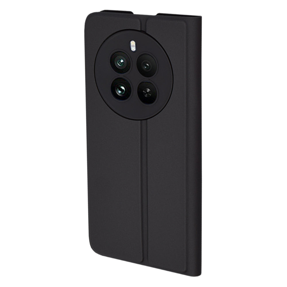Hülle für Realme 12 Pro / 12 Pro+, Techsuit, Magskin Book, Schwarz
