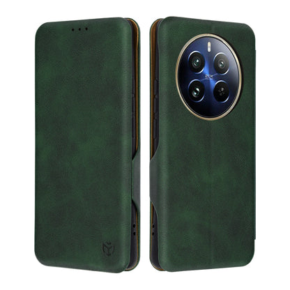 Coque pour Realme 12 Pro / 12 Pro+, Techsuit, Safe Wallet Plus, Vert