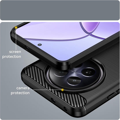 Coque pour Realme 12, Techsuit, Carbone, Bleue