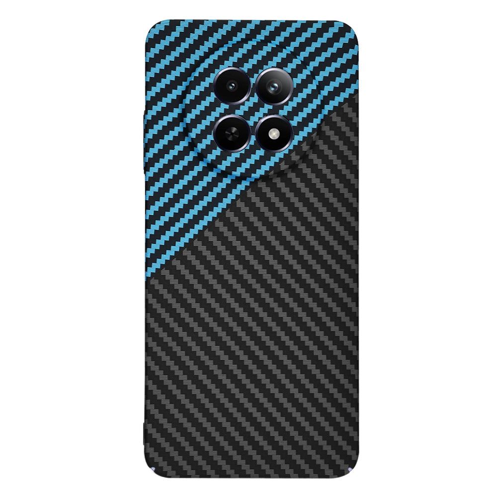 Custodia per Realme 12x / 12, Techsuit, Carbonite FiberShell, Nero Bleu