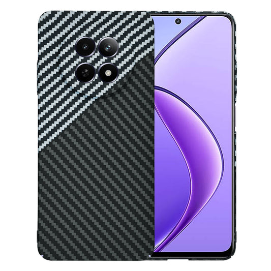 Custodia per Realme 12x / 12, Techsuit, Carbonite FiberShell, Nero Grigio