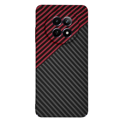 Coque pour Realme 12x / 12, Techsuit, Carbonite FiberShell, Noir Rouge