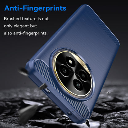 Coque pour Realme 13 Pro / 13 Pro+, Techsuit, Carbone, Bleue