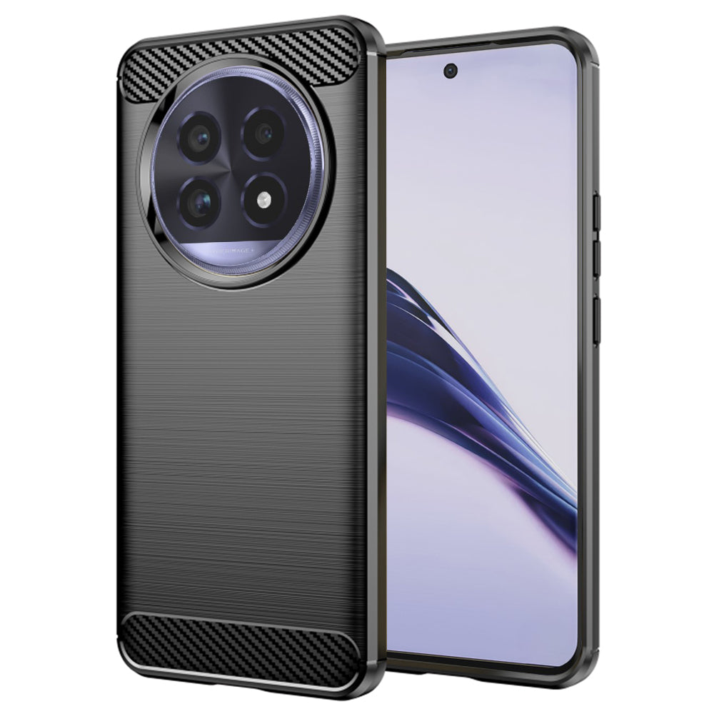 Coque pour Realme 13 Pro / 13 Pro+, Techsuit, Carbone, Noire