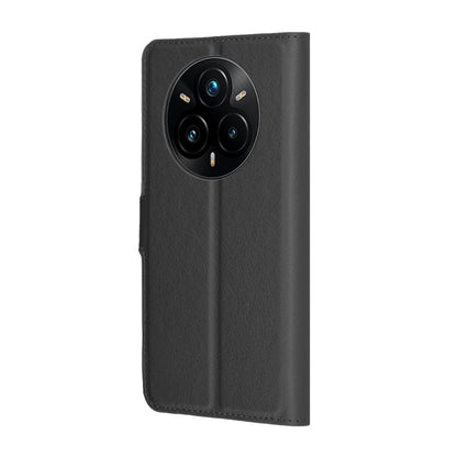 Case for Realme 14 Pro+, Techsuit, Leather Folio, Black