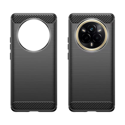 Hülle für Realme 14 Pro, Techsuit, Carbon, Schwarz