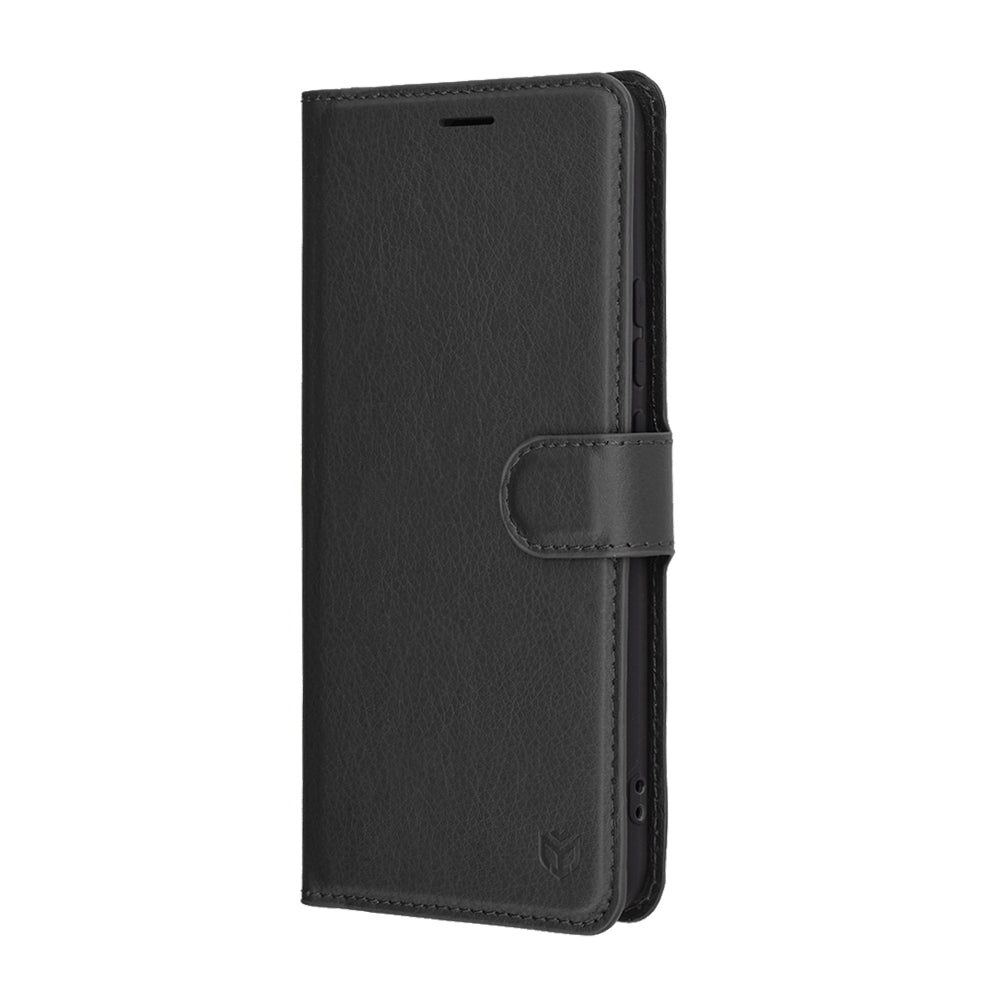 Custodia per Realme 14 Pro, Techsuit, Leather Folio, Nera