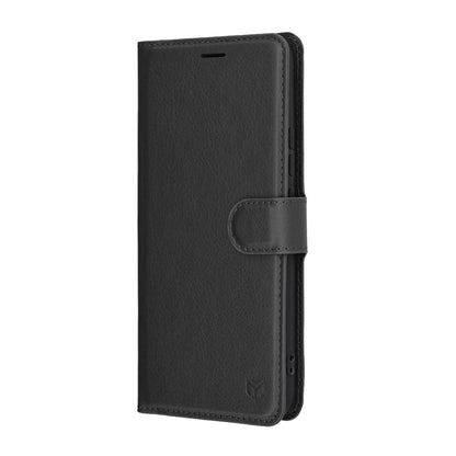 Custodia per Realme 14 Pro, Techsuit, Leather Folio, Nera