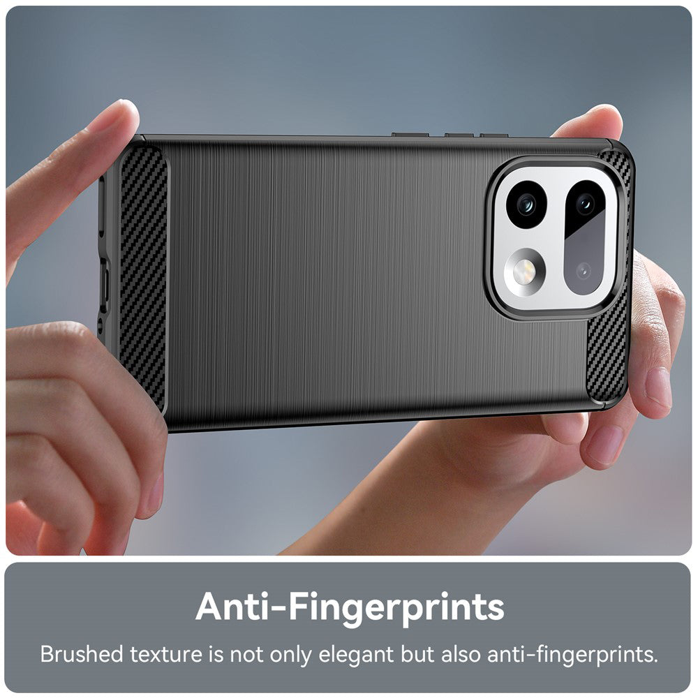 Housse pour Realme 16 Pro+, Techsuit, Carbone, Noire