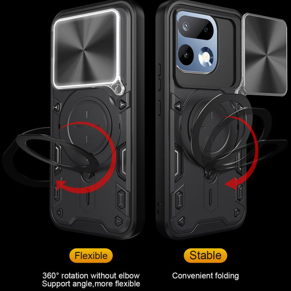Custodia per Realme 16 Pro, Techsuit, CamGuard Pro, Nera